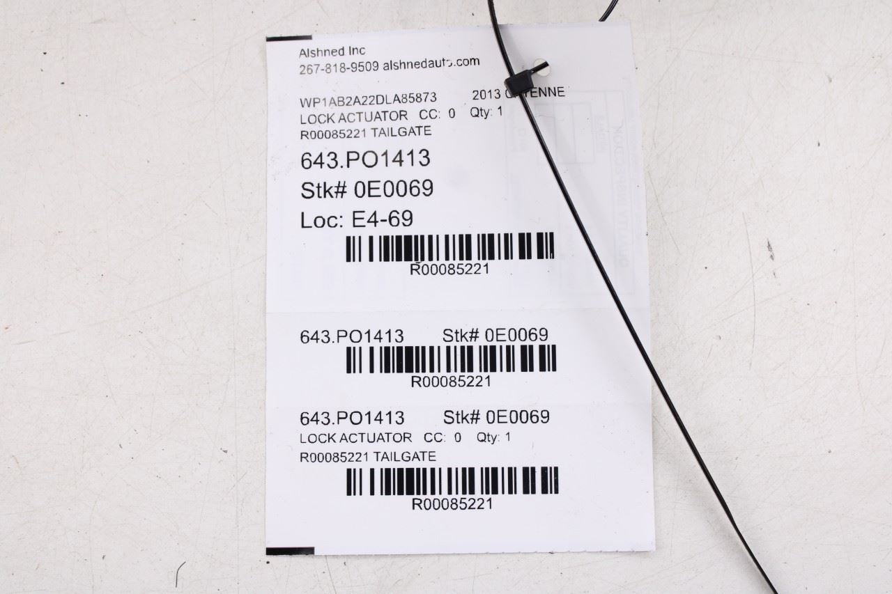 2011-18 Porsche Cayenne S Rear Trunk Liftgat Lock Latch Actuator 95851250506 OEM8