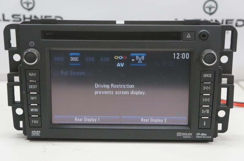 2012-2014 GMC Yukon Radio CD DVD GPS navigation player screen 22870863 UYS OEM - Alshned Auto Parts