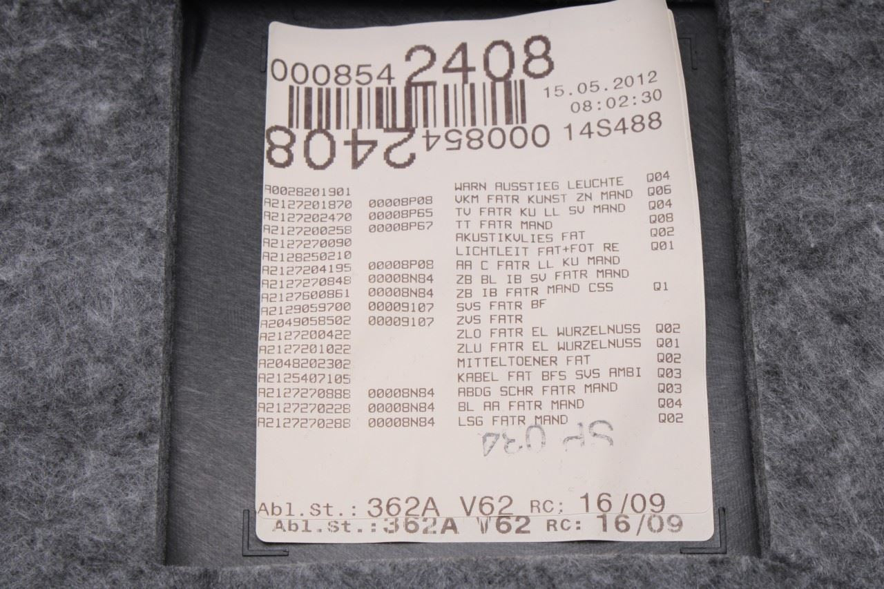 10-13 Mercedes-Benz E350 Sport 4Matic Front Right Door Trim Panel 21272024708P65 - Alshned Auto Parts