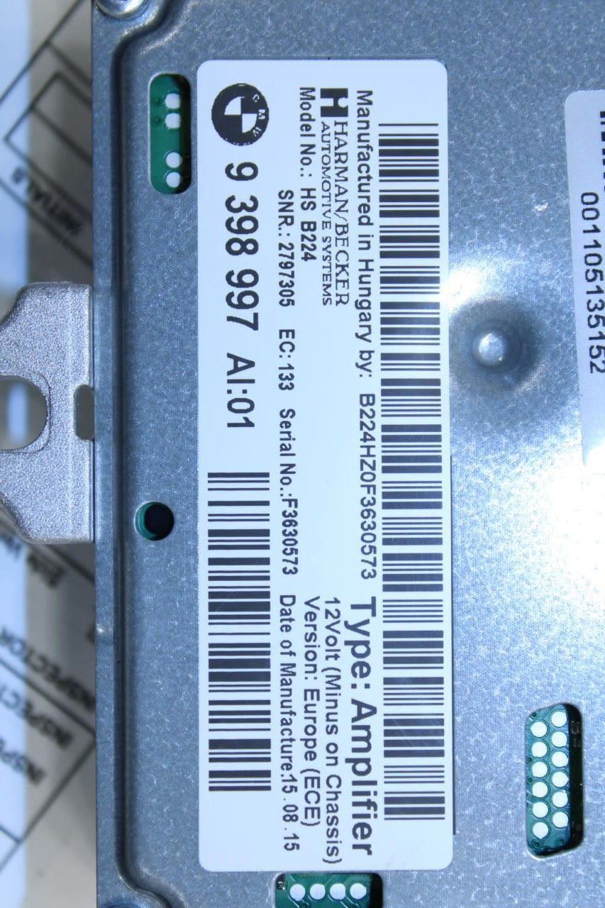 2016 BMW 435i Gran Coupe xDrive Harman Becker Active Sound Design Amplifier Amp - Alshned Auto Parts