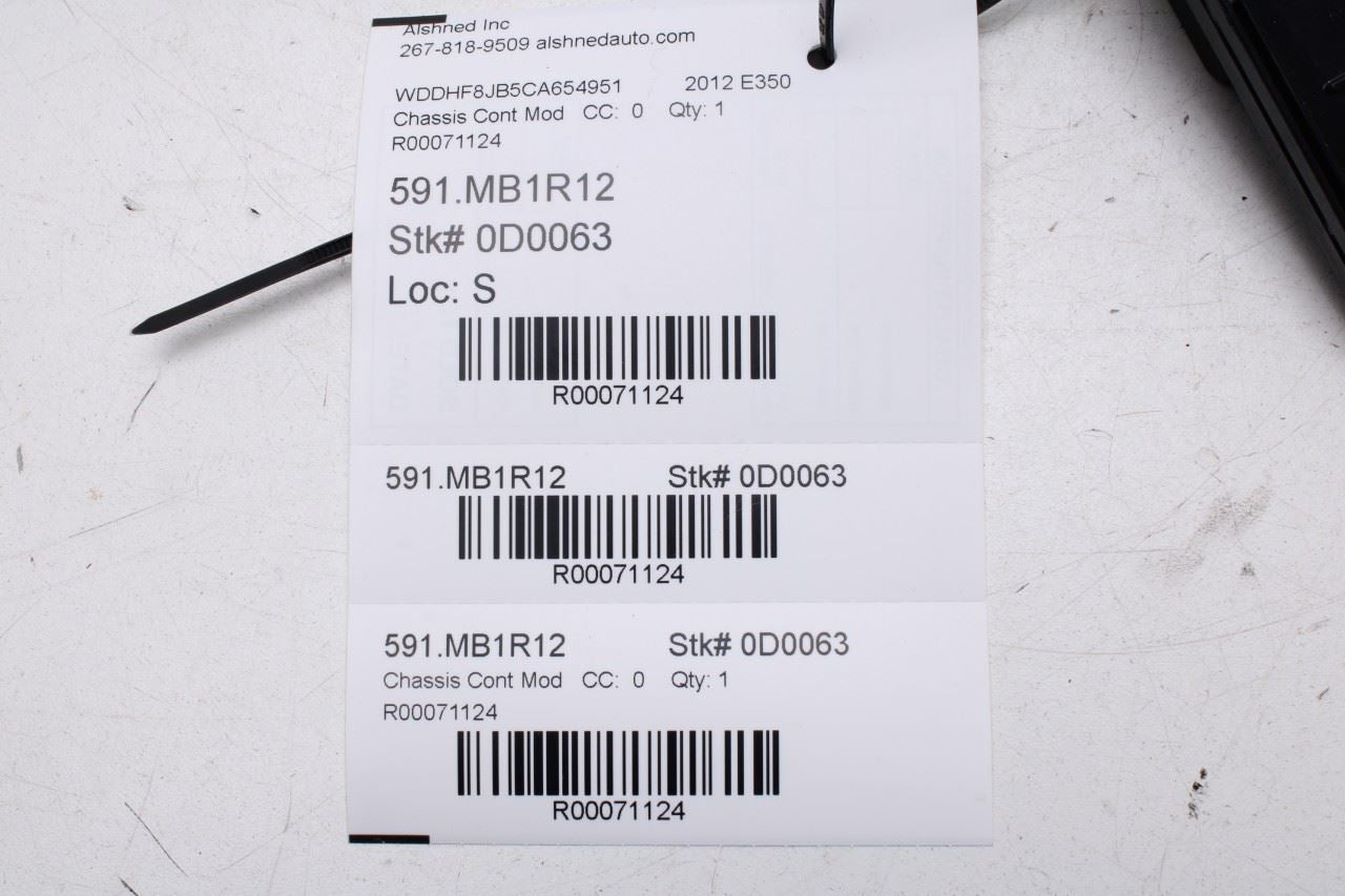 2010-2013 Mercedes-Benz E350 Sport 4MATIC FR RH Seat Occupant Control Module - Alshned Auto Parts