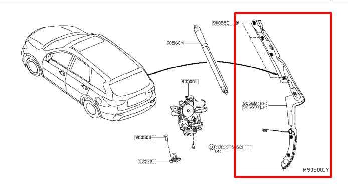 16-20 Infiniti QX60 RR RH Trunk Liftgate Anti Pinch Position Sensor 90568-9NC0A - Alshned Auto Parts