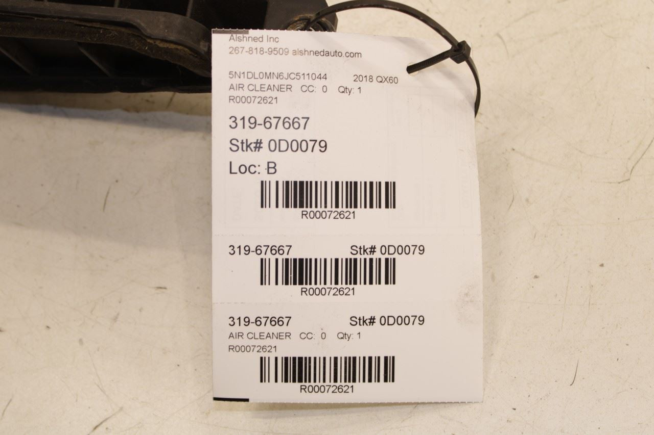 2016-2020 Infiniti QX60 3.5L FWD Air Intake Cleaner Inlet Duct Tube 16554-6KA0A - Alshned Auto Parts