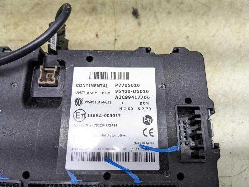 2016-2018 Kia Optima 2.4L Body Control Module BCM 95400-D5010 OEM - Alshned Auto Parts