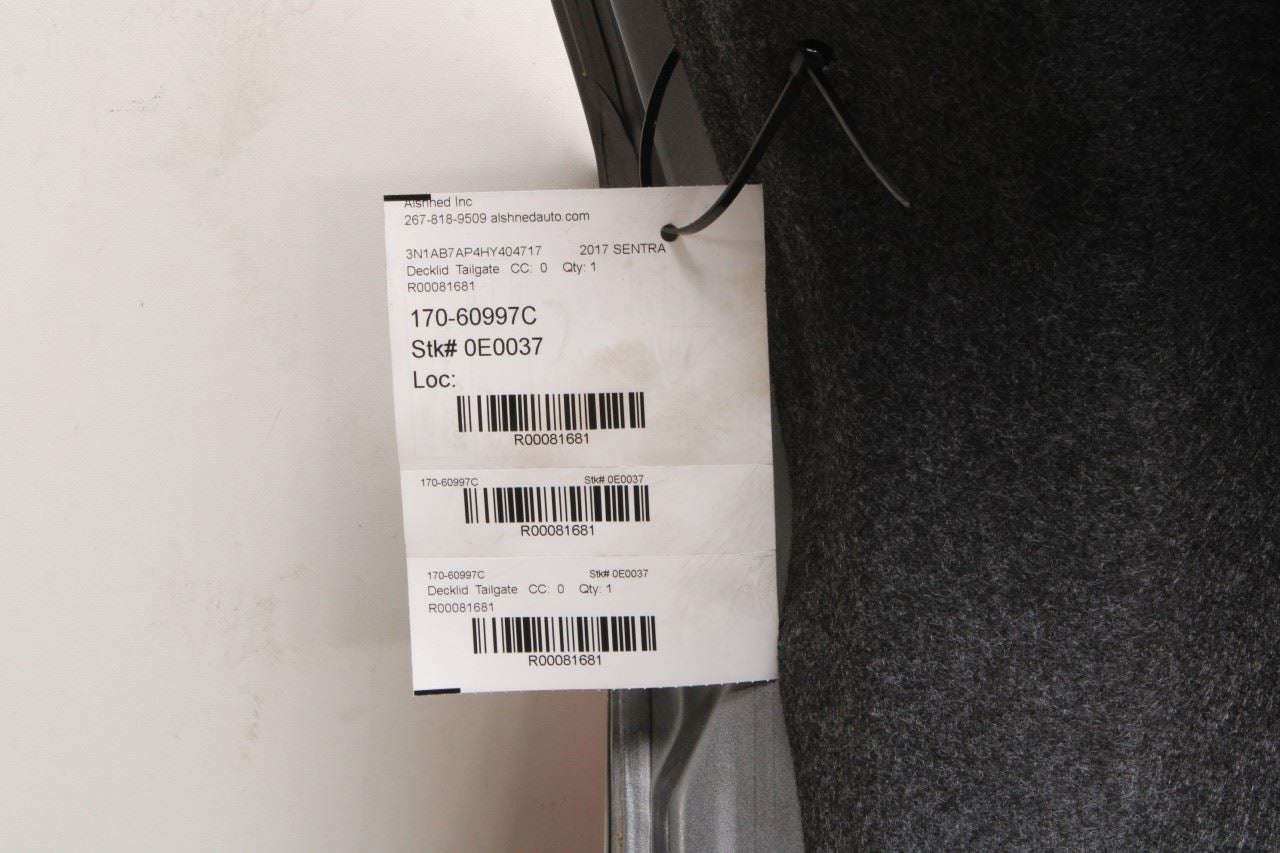 2013-2019 Nissan Sentra SV Rear Trunk Deck Lid Shell Panel Assembly H4300-3SGBA11