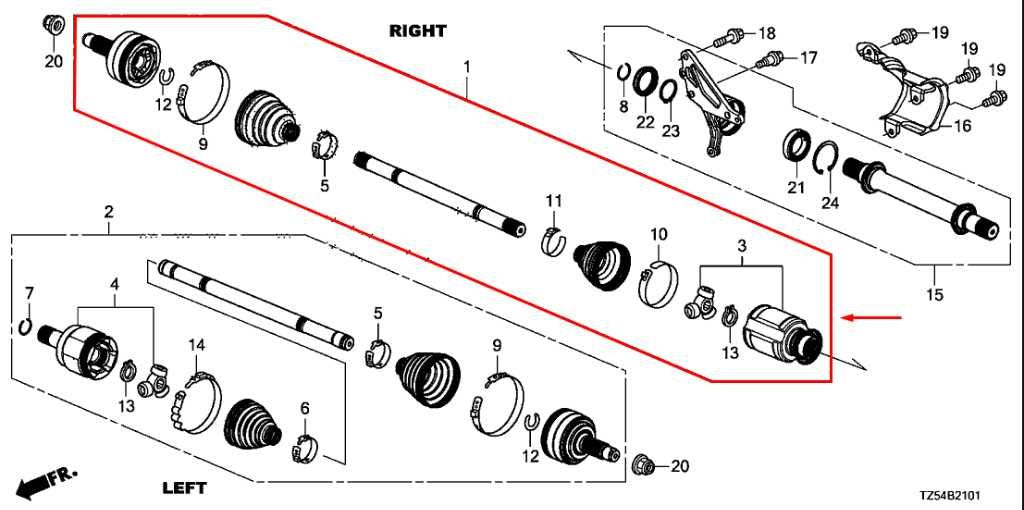 2016-20 Acura MDX Advance AWD Front Right CV Axle Drive Half Shaft 44305-TZ5-A3R - Alshned Auto Parts