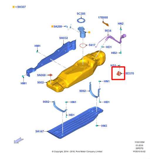 2015-2020 Ford F150 3.5L 4WD Fuel Pump Control Module FU5A-9D370-JA OEM - Alshned Auto Parts