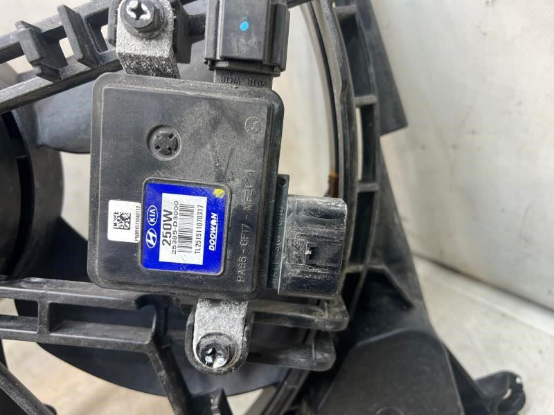 2016-2018 Hyundai Tucson 1.6L Radiator Cooling Fan Motor Assembly 25380-D3100 - Alshned Auto Parts