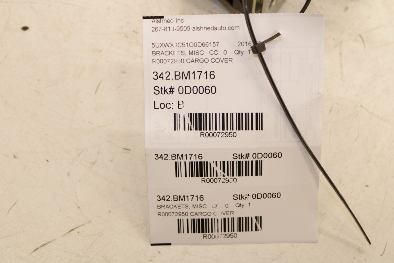 2011-17 BMW X3 Rear Trunk Luggage Blind Roller Shade Cover Bracket Set RH and LH - Alshned Auto Parts