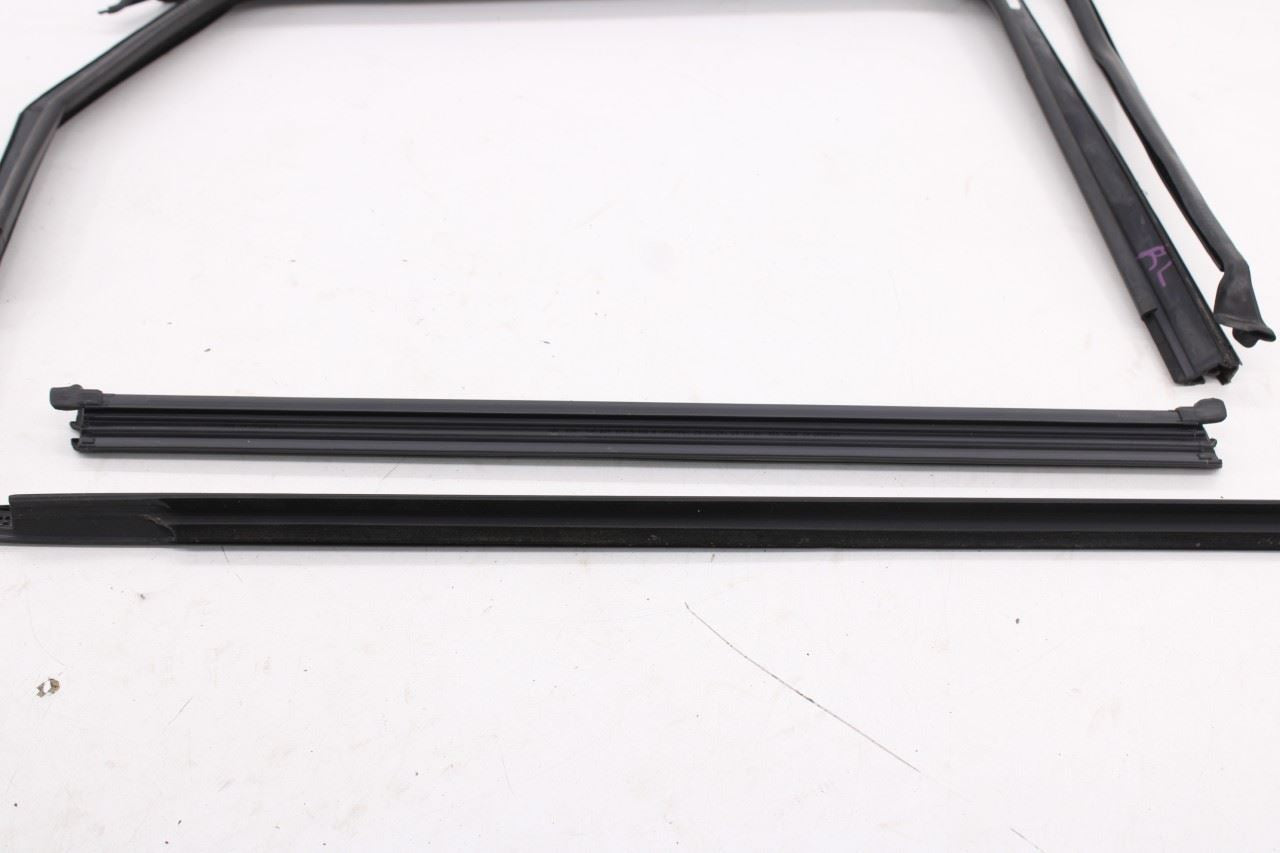 2019-26 Volkswagen Jetta SE Rear Left Door Run Channel w/ Belt Weatherstrip Set - Alshned Auto Parts