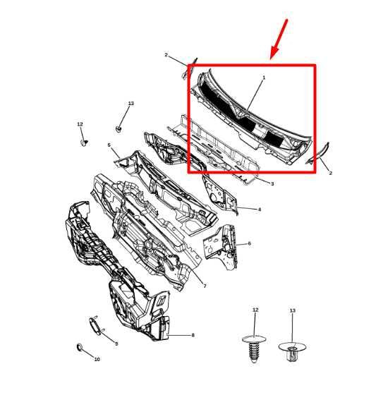 19-24 Ram 2500 3500 Front Windshield Cowl Grille Top Panel 68362458AC OEM *ReaD* - Alshned Auto Parts