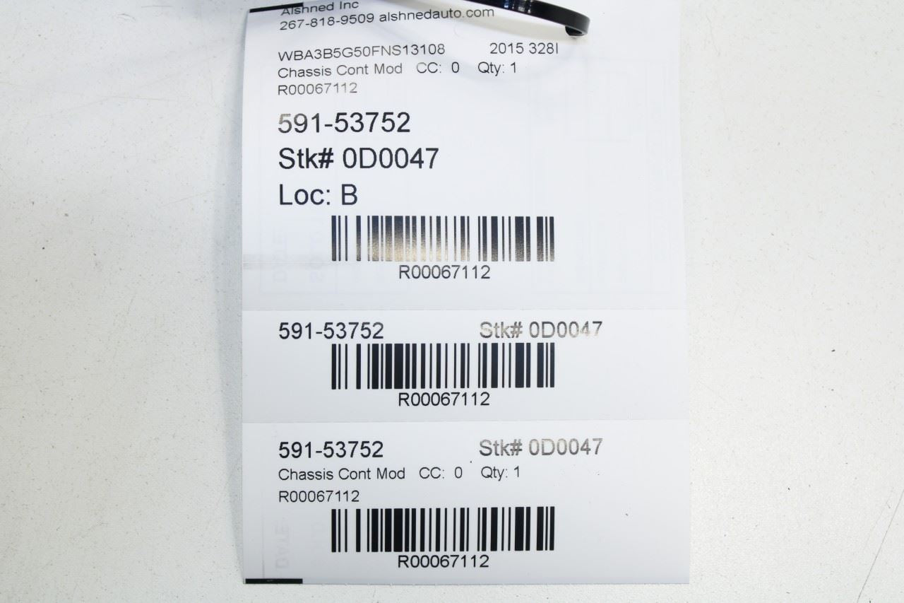2013-2016 BMW 328I xDrive SULEV Rear Side View Camera Control Module 66539393952 - Alshned Auto Parts