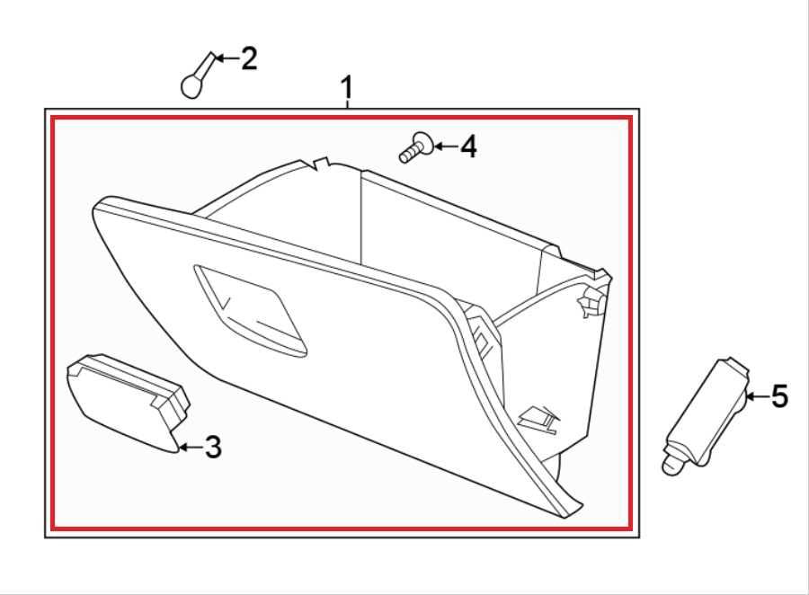 2018-2024 Chevrolet Equinox LT Glove Box Door Storage Compartment Lid 841306101