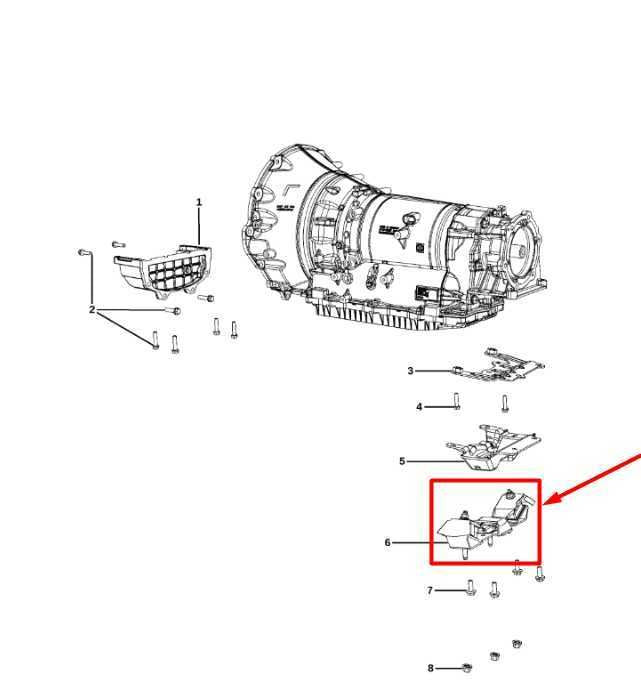 2019-24 Ram 1500 New Body 4WD Auto Transmission Support Mount Bracket 68264784AF1