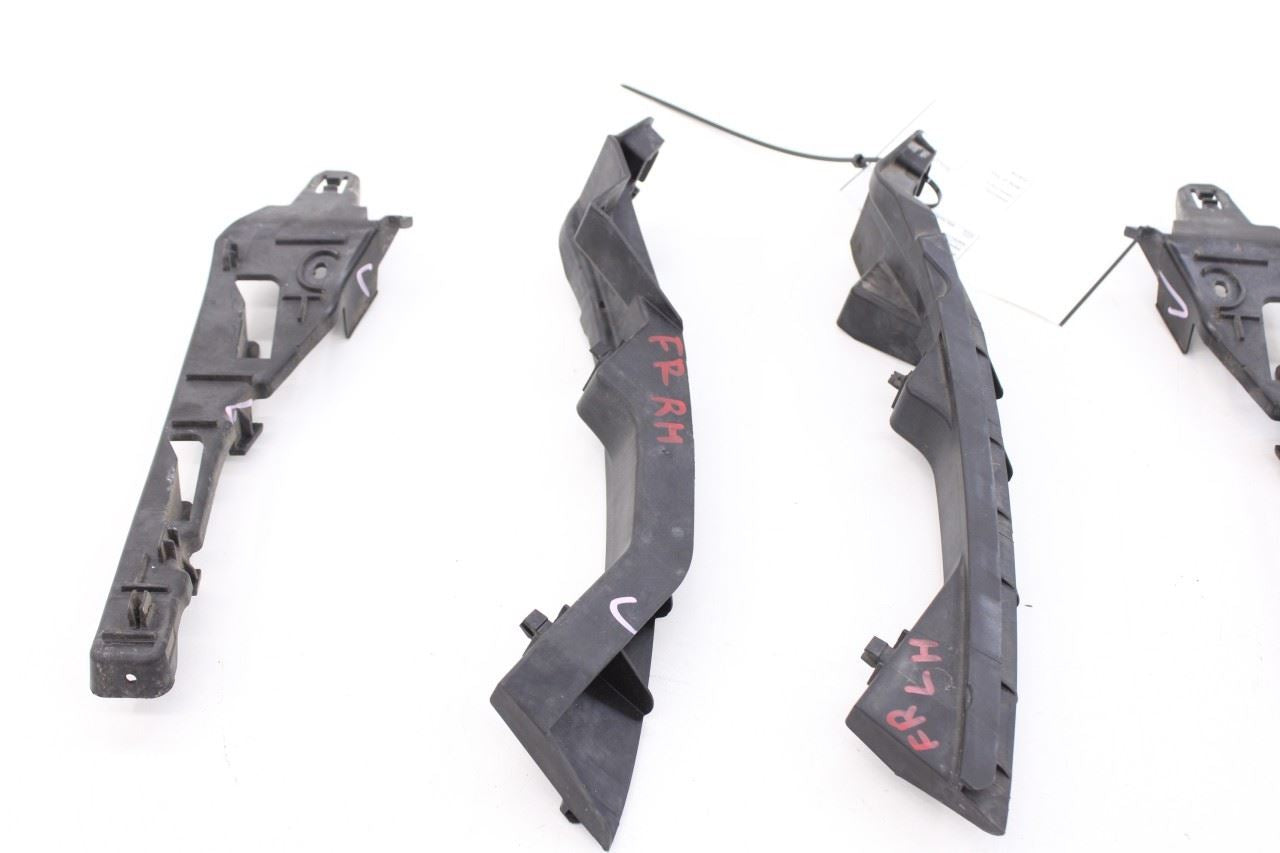 2011-14 Porsche Cayenne S Front Bumper RH LH Side Support Rail Mount Bracket Set3