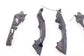 2011-14 Porsche Cayenne S Front Bumper RH LH Side Support Rail Mount Bracket Set3