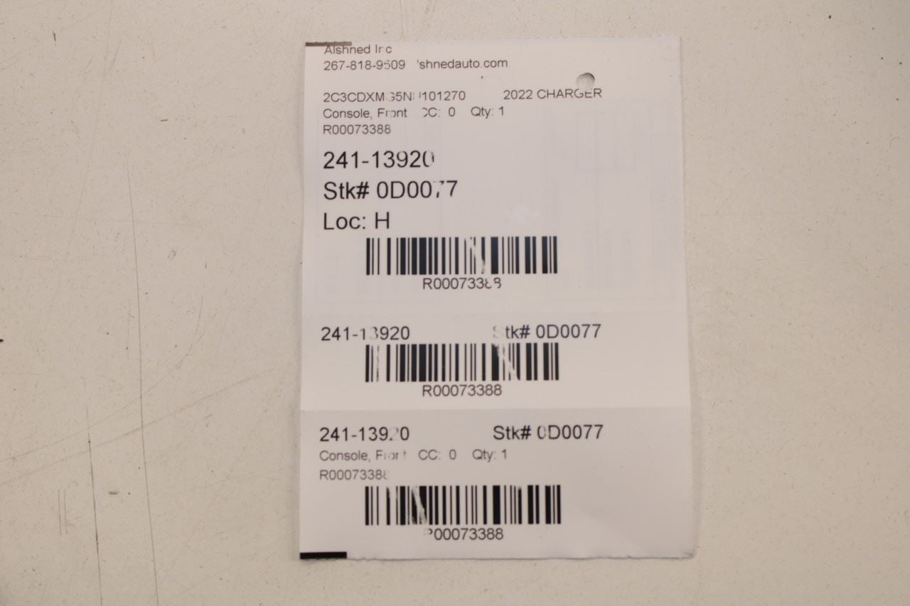 2019-2023 Dodge Charger GT AWD Right and Left Center Console Trim Cover Panel - Alshned Auto Parts