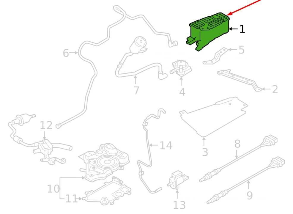 2018-2019 Audi S5 Fuel Vapor Evaporator Emission Canister 8W0201801N OEM - Alshned Auto Parts
