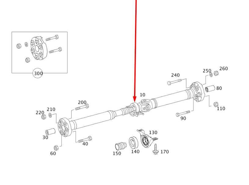 2010-16 Mercedes-Benz E 350 Luxury 4Matic 3.5L AWD AT Rear Drive Shaft Propeller1
