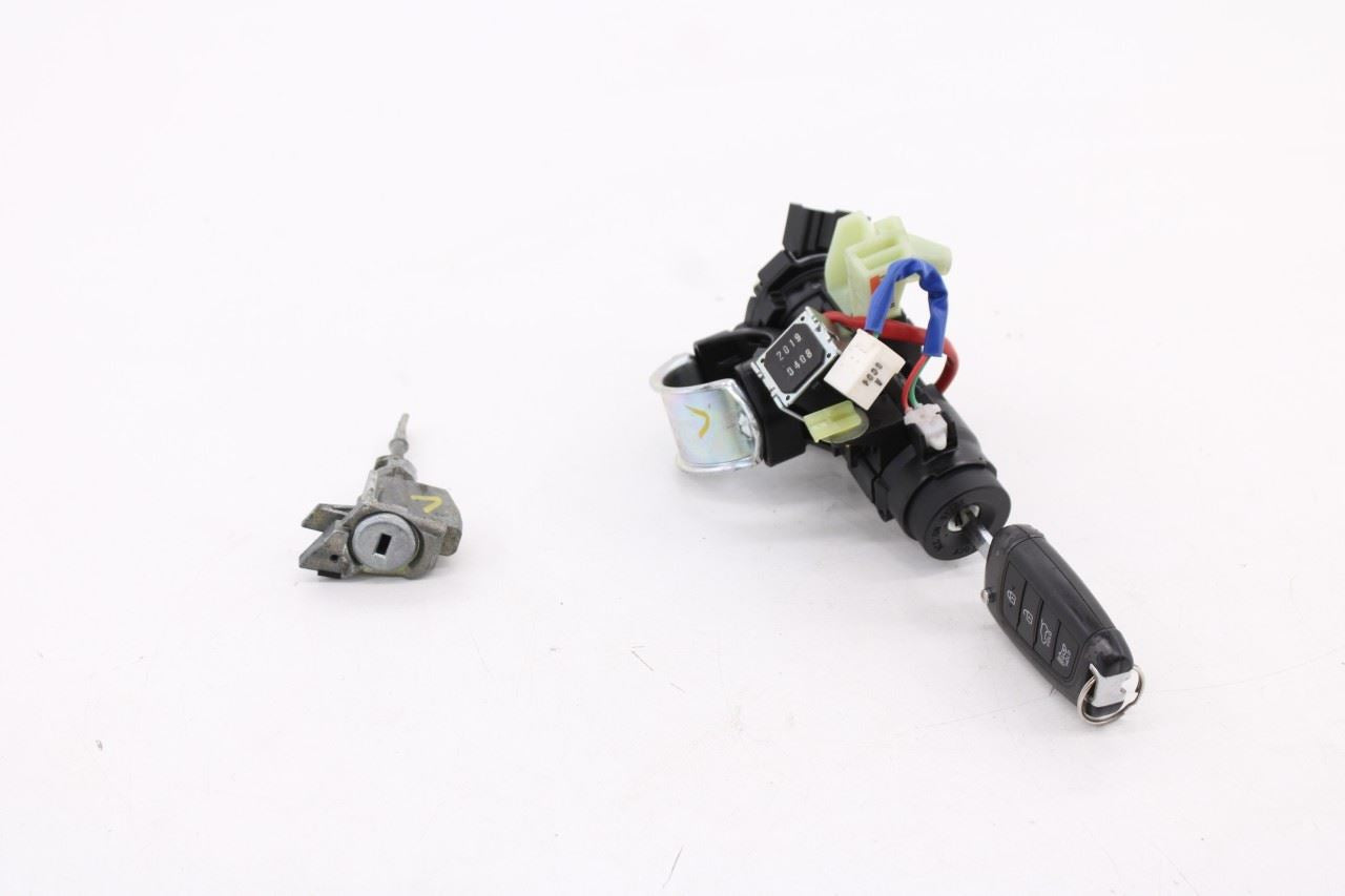 19-21 Hyundai Veloster Steering Ignition Lock Cylinder w/ Door Lock and Fob Key0