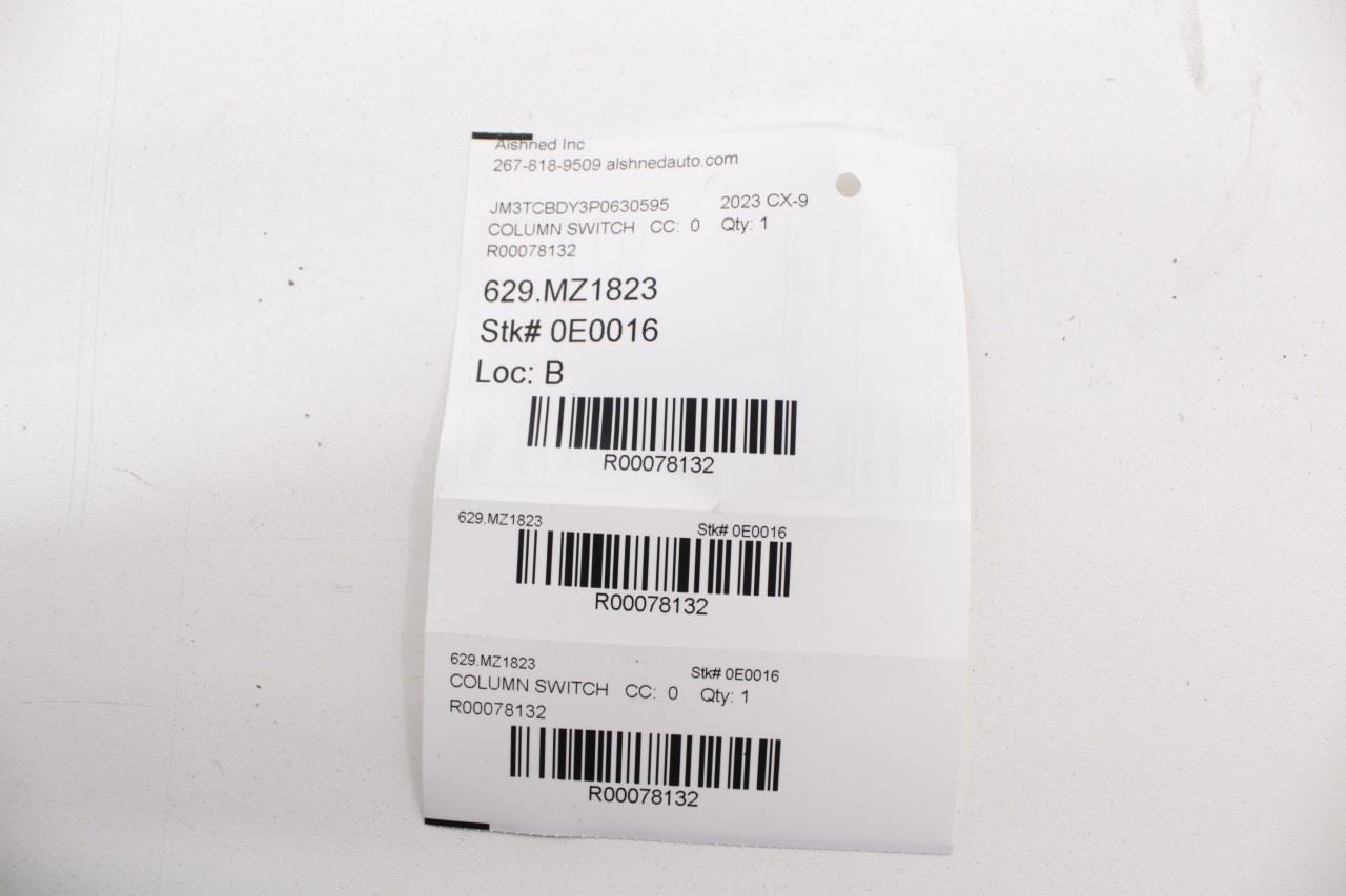 2016-23 Mazda CX-9 Grand Touring Steering Column Light Turn Signal Wiper Switch - Alshned Auto Parts