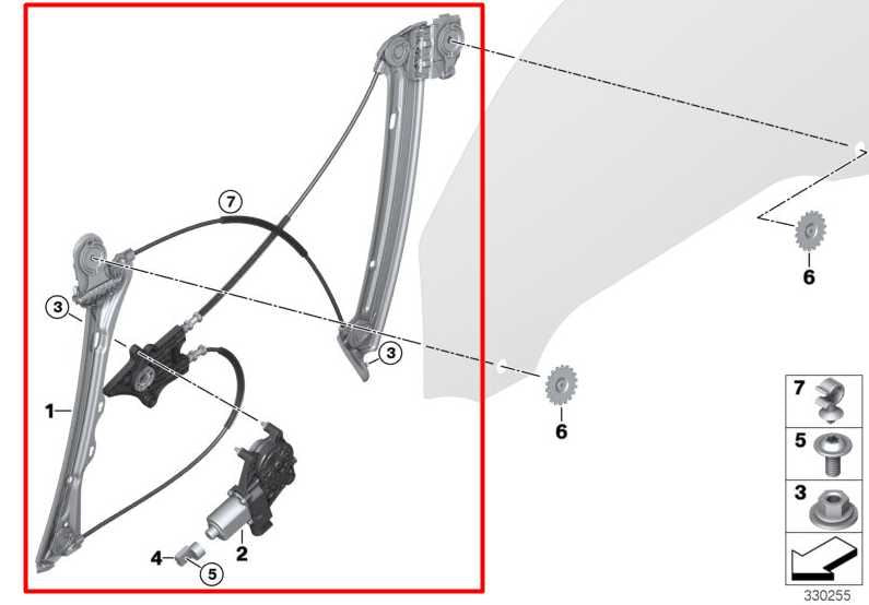 17-20 BMW 430i xDrive Front Left Side Door Window Regulator w/ Motor 513373527471