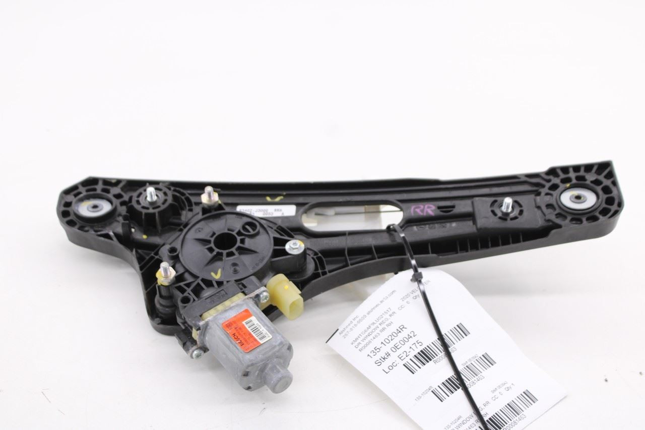 19-21 Hyundai Veloster Rear Right Passenger Side Door Window Regulator w/ Motor8