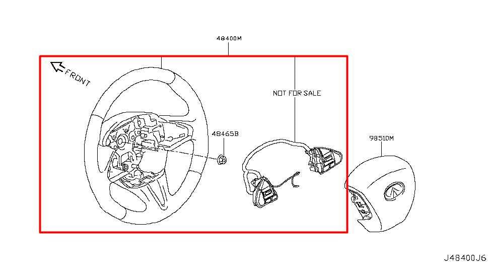 2015-18 Infiniti Q50 Premium 3.0L RWD Steering Wheel Leather w/ Control Buttons - Alshned Auto Parts