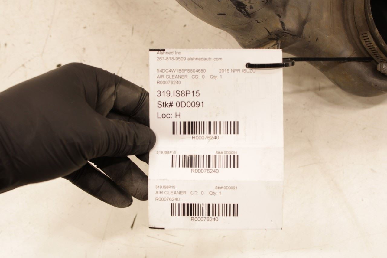 12-20 Isuzu NPR HD 6.0L RWD Air Intake Cleaner Duct Tube Hose 8-98074-491-0 OEM - Alshned Auto Parts