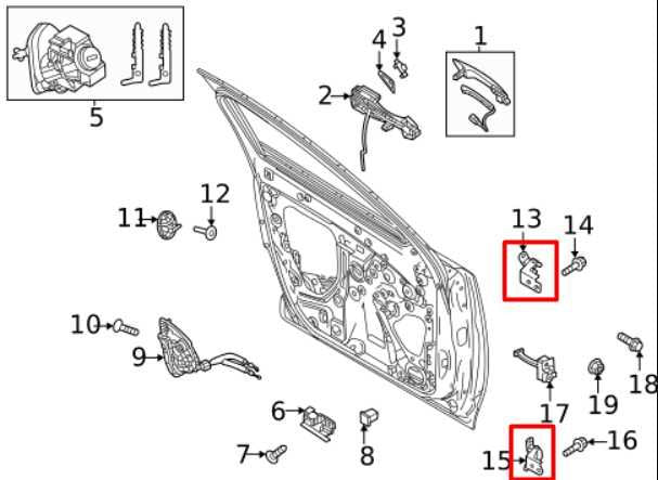 2024-25 Mazda CX-30 2.5 S Front Left Door Hinge Upper and Lower Pair BHAA-59-210 - Alshned Auto Parts