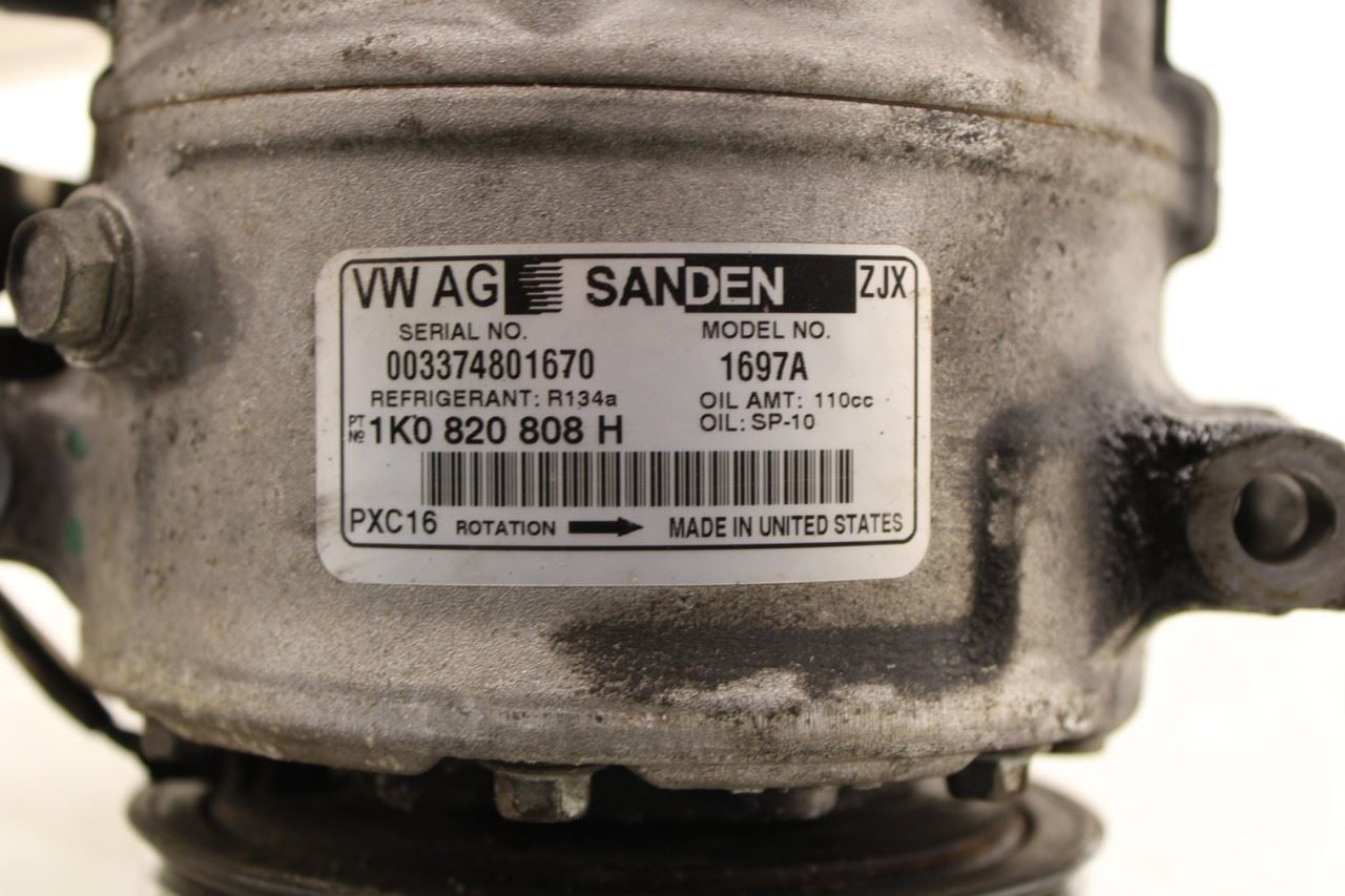2016-2017 Volkswagen Passat SE 1.8L AC Air Conditioner Compressor 1K0-820-808-H - Alshned Auto Parts