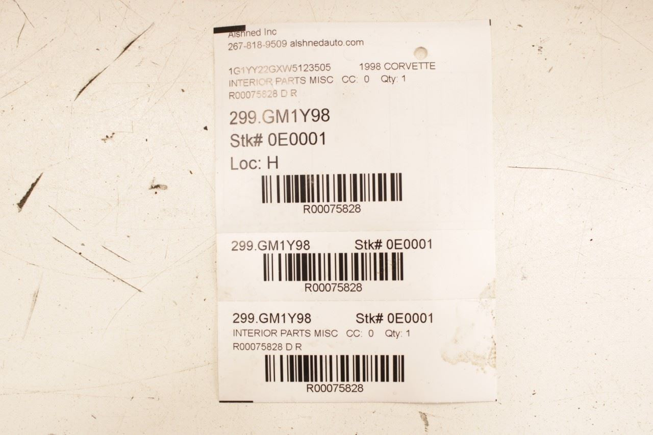 1997-2004 Chevrolet Corvette Front Right and Left A-Pillar Upper Trim *ReaD* - Alshned Auto Parts