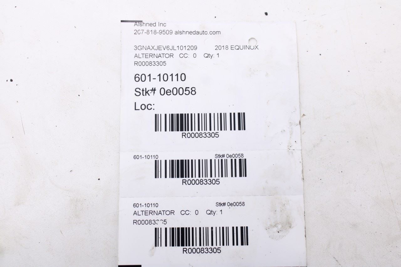 2018-2024 Chevrolet Equinox LT 1.5L Alternator Generator 13513070 OEM12