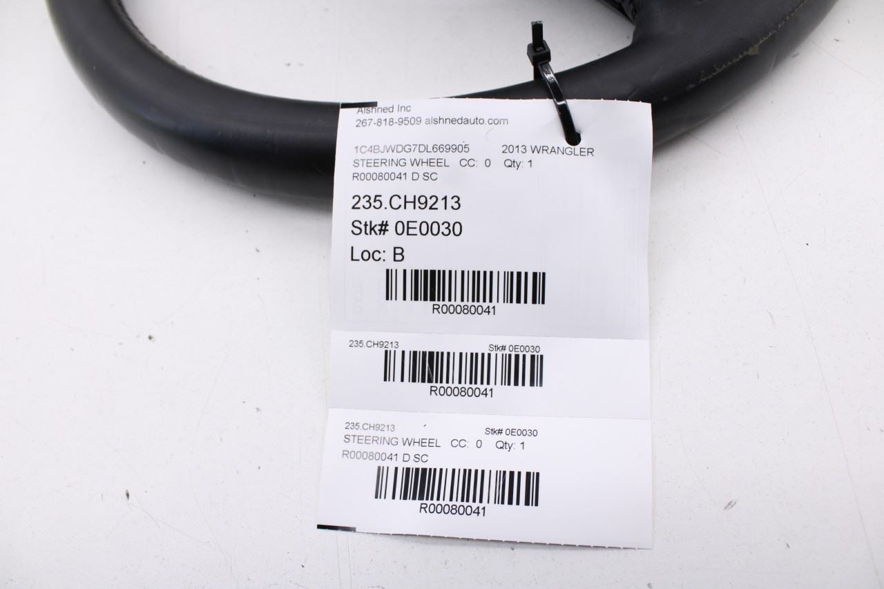 2011-18 Jeep Wrangler Unlimited Sport Steering Wheel Leather w/ Control Buttons - Alshned Auto Parts