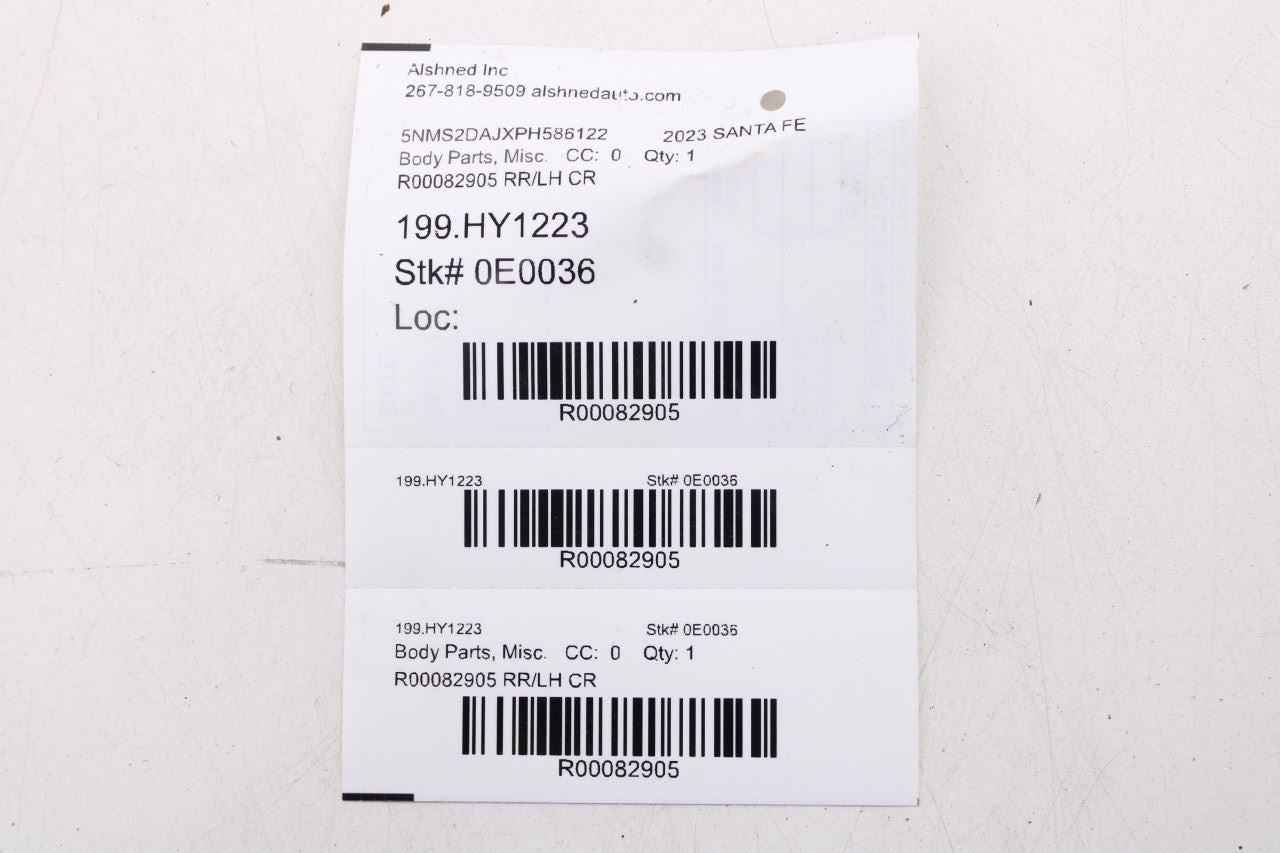 2021-23 Hyundai Santa Fe SEL Rear Left Quarter Panel Molding 87741-S2AA0 *ReaD*10