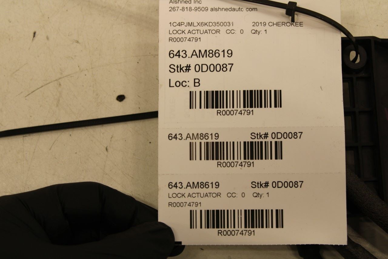 2015-2022 Jeep Cherokee Latitude Front Right Door Lock Latch Actuator 68164358AB - Alshned Auto Parts