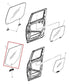 2014-2024 RAM 1500 Classic Express Rear Side Door Window Glass 55372326AB1