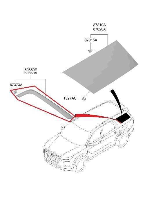 2020-26 Hyundai Palisade Limited AWD Rear Right Quarter Panel Molding 87860S8000 - Alshned Auto Parts