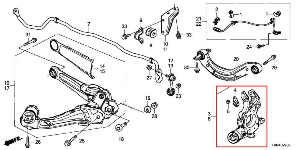 16-22 Acura ILX Technology A-Spec Rear Right Passenger Side Spindle Knuckle Hub - Alshned Auto Parts