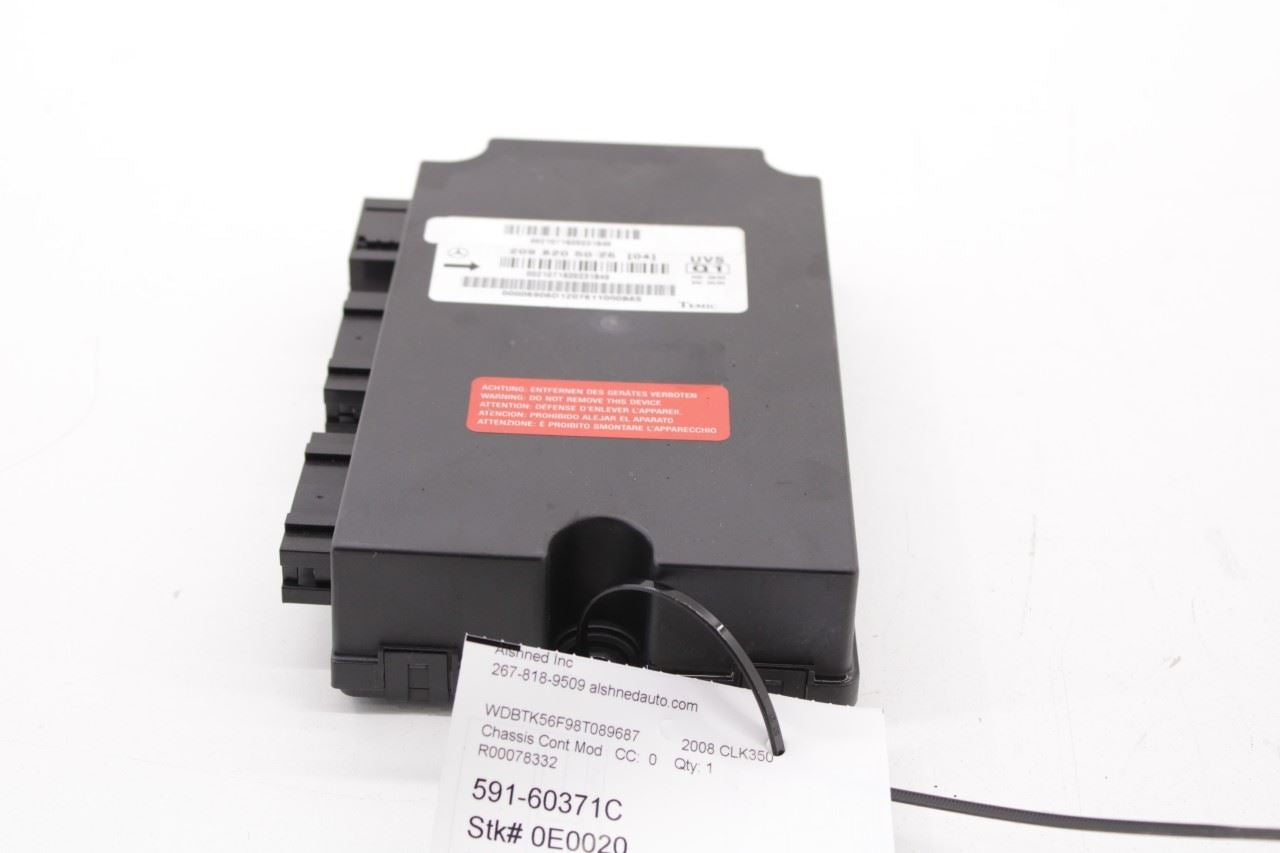 06-09 Mercedes-Benz CLK 350 Convertible Top Roof Control Module 2098205026 OEM - Alshned Auto Parts