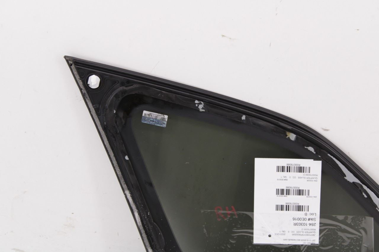 16-2023 Mazda CX-9 Grand Touring Rear Right Passenger Side Quarter Window Glass - Alshned Auto Parts