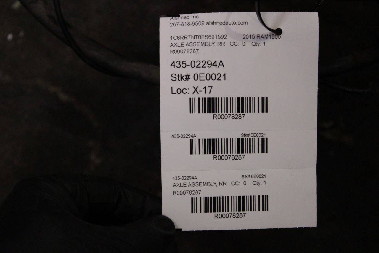 2013-18 Ram 1500 Laramie 5.7L 4WD Rear Axle Differential Carrier 3.21 ratio 183K - Alshned Auto Parts
