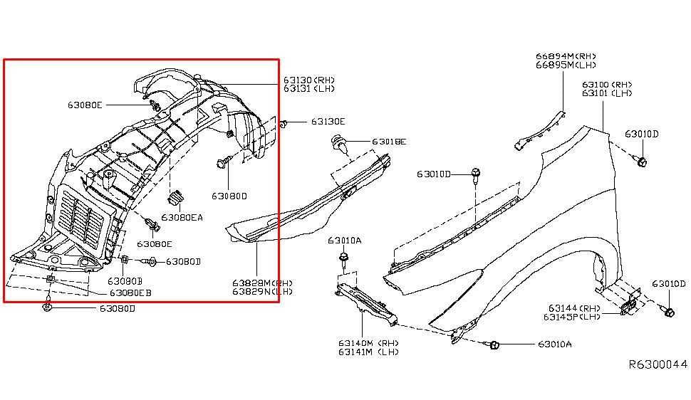 2014-2020 Infiniti QX60 Front Right Side Wheelhouse Liner Splash Shield *ReaD*1