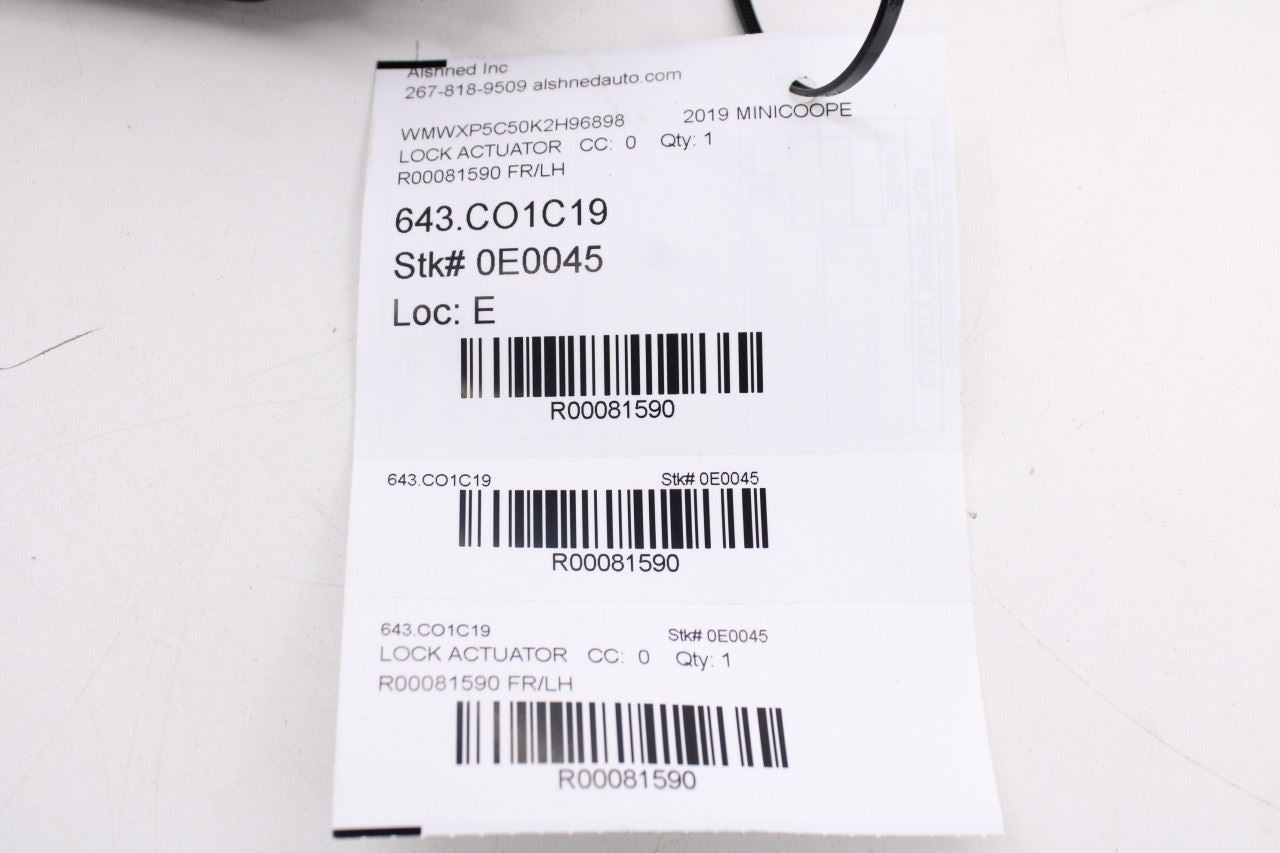 2014-2025 Mini Hardtop Cooper Front Left Driver Side Door Lock Latch Actuator12