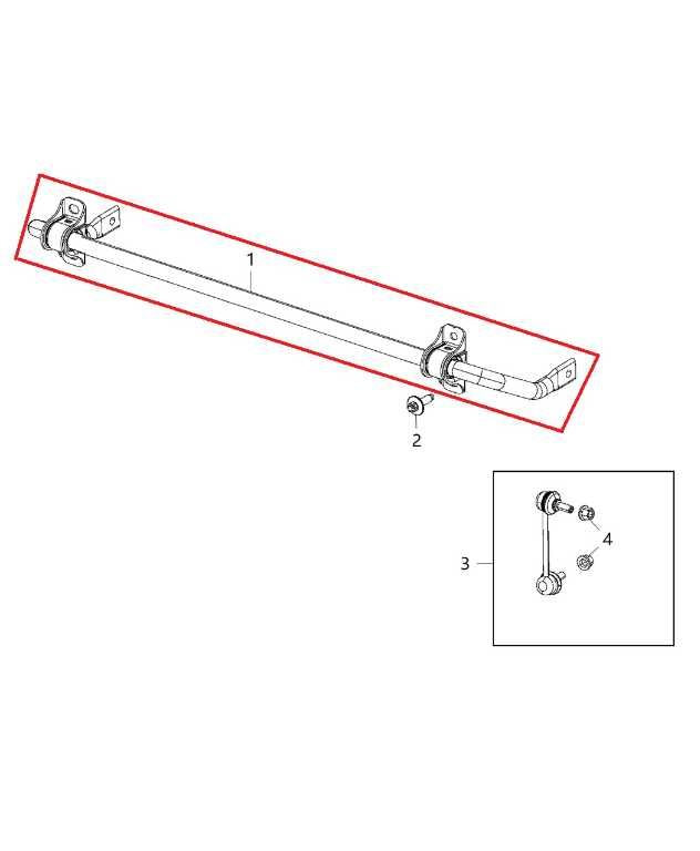 2014-2018 Jeep Cherokee Limited 3.2L 4x4 Rear Stabilizer Sway Bar 68157895AE OEM - Alshned Auto Parts