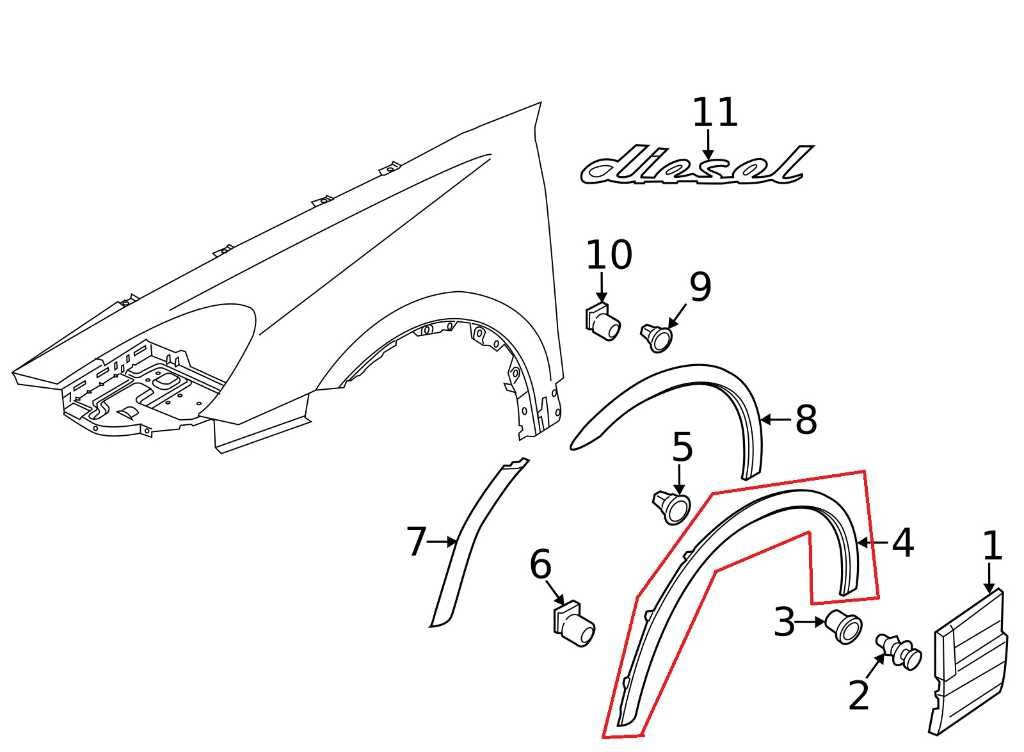 2011-18 Porsche Cayenne Platinum FR Left Wheel Opening Molding 7P5853727D *ReaD* - Alshned Auto Parts