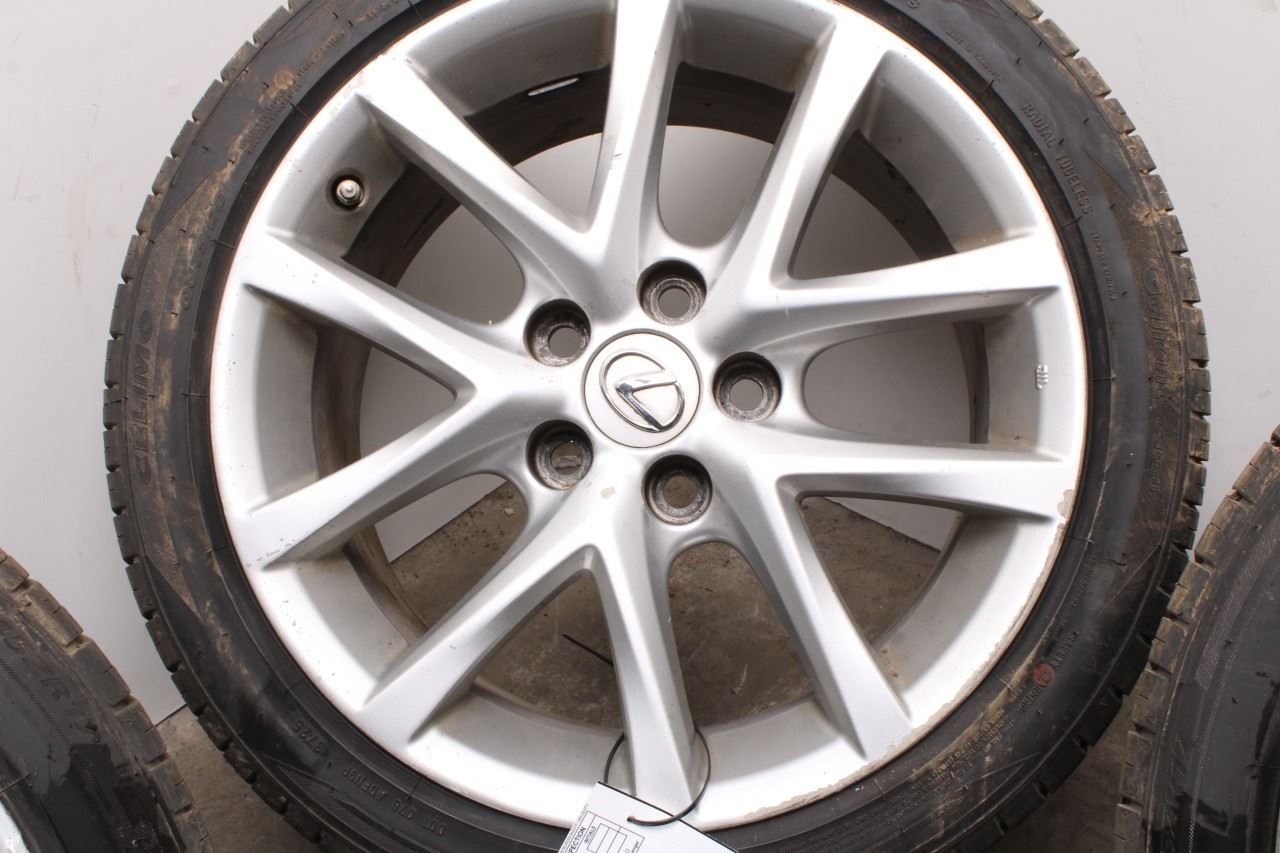 2011-13 Lexus IS250 Aluminum Wheel R17x8J 5 Double Spoke Set of 4 4261153330 OEM - Alshned Auto Parts