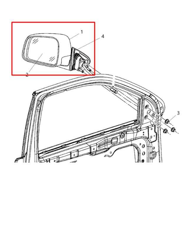 2013-21 Dodge Durango SXT 3.6L Passenger RH Side Rear View Mirror 5SH42LAUAB OEM1