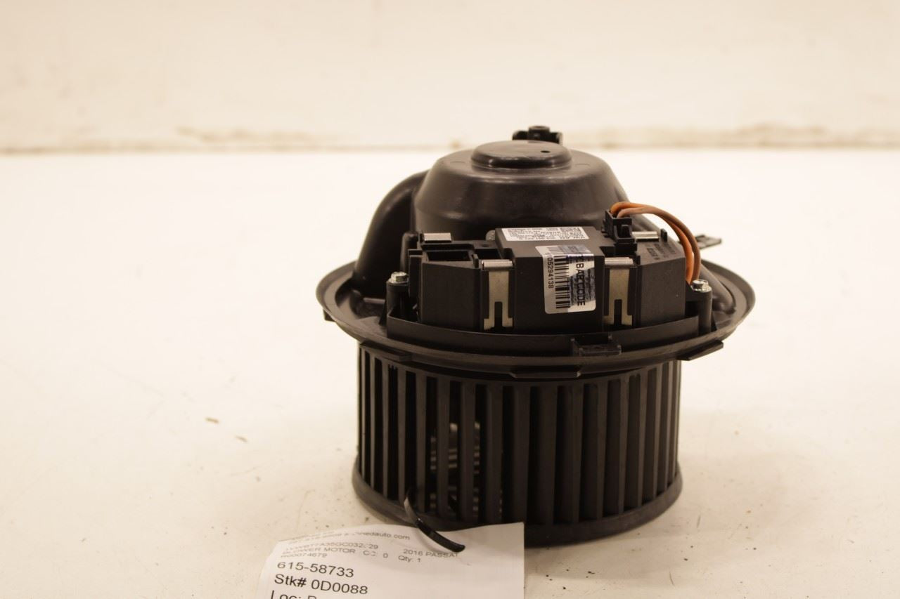 2014-2017 Volkswagen Passat SE 1.8L HVAC AC Blower Fan Motor 561-820-015-A OEM - Alshned Auto Parts