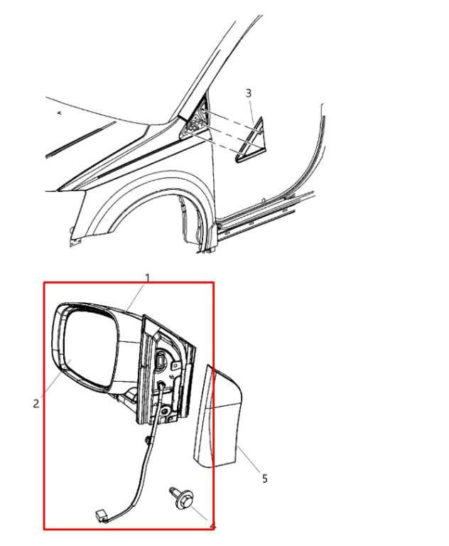 2008-20 Dodge Grand Caravan SE 3.6L Driver Left Side Rear View Mirror 1AB731XRAL1
